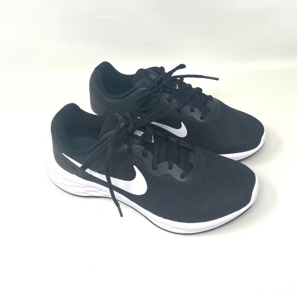 💖MEGA SALE💖NIKE WOMEN'S  8.5 DC 9001 003 REVOLUTION 6 NN WIDE Black Mesh - Picture 4 of 9